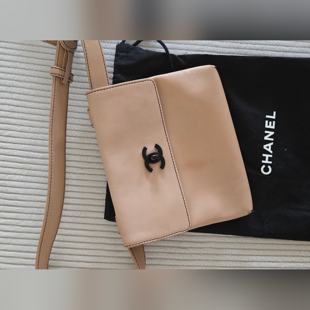 Chanel Tan Leather Belt/Body Bag